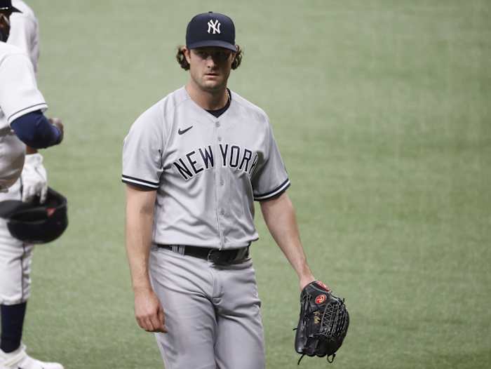 Yankees SP Gerrit Cole against Rays